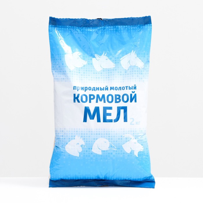 

Мел кормовой, природный, молотый, 2 кг