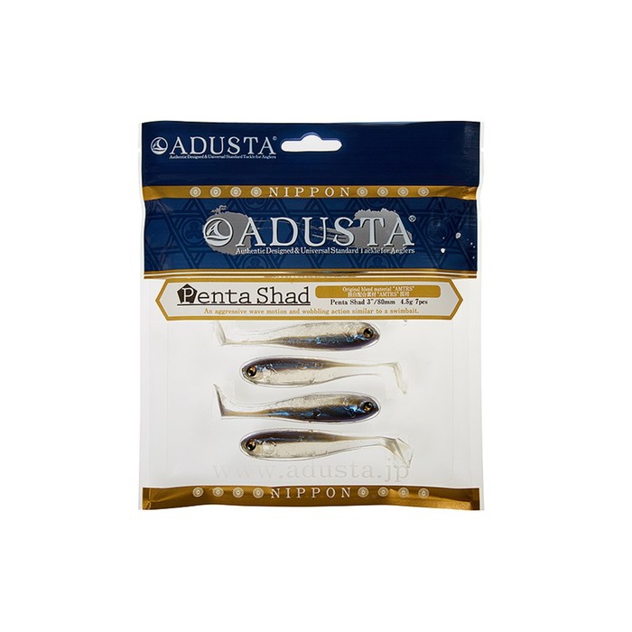 Приманка ADUSTA Penta shad, 101 мм, 11 г, 6 шт., набор, 01579_2885