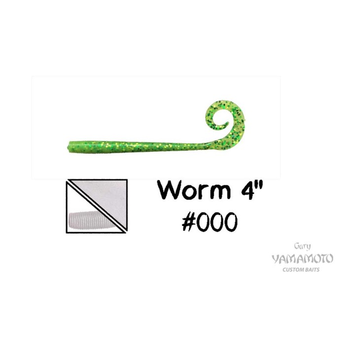

Приманка GARY YAMAMOTO Worm, 101 мм, 10 шт., набор, 01856_260