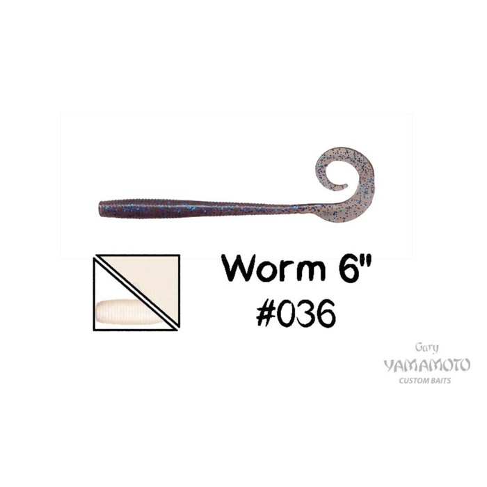 Приманка GARY YAMAMOTO Worm, 152 мм, 10 шт., набор, 01855_1064