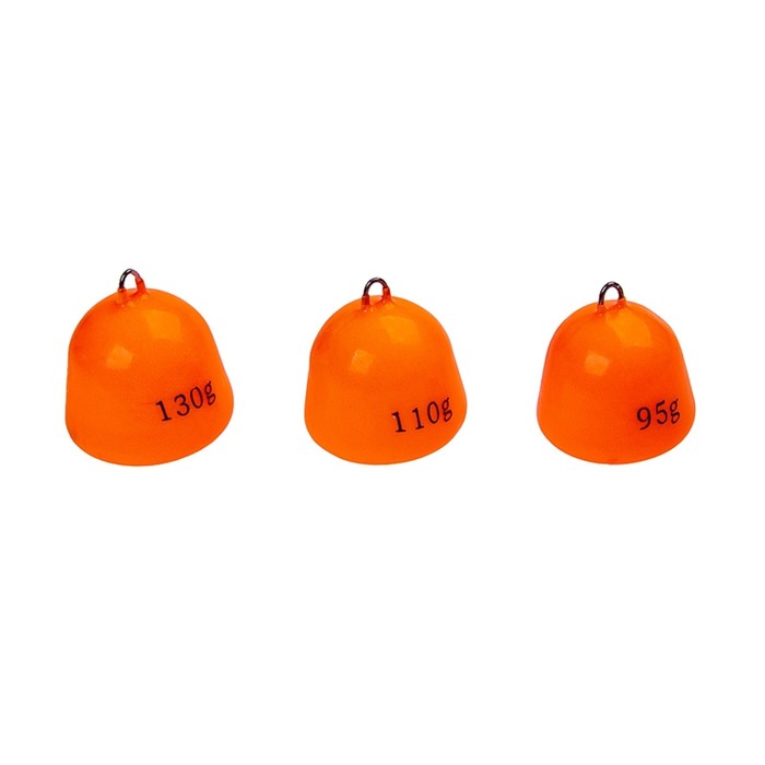 фото Грузило higashi bell sinker fluo, 110 г, оранжевое, 03619_117