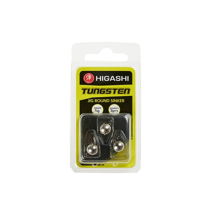 Грузила HIGASHI Jig Tungsten Sinker R Chrome, 3 г, 3 шт., набор, 03291_1204
