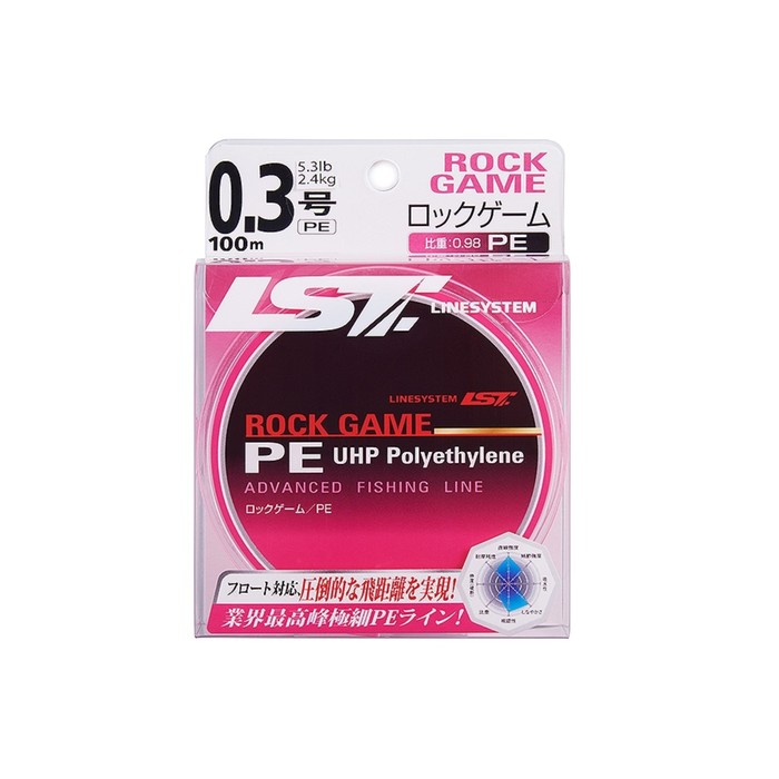 

Леска LINESYSTEM Rock Game PE, длина 100 м, 0.128 мм, розовый, 01182