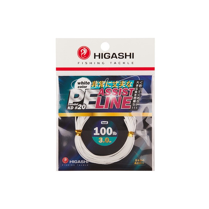

Поводковый материал HIGASHI Assist PE Line KD, тест 60 кг, длина 3 м, 00909