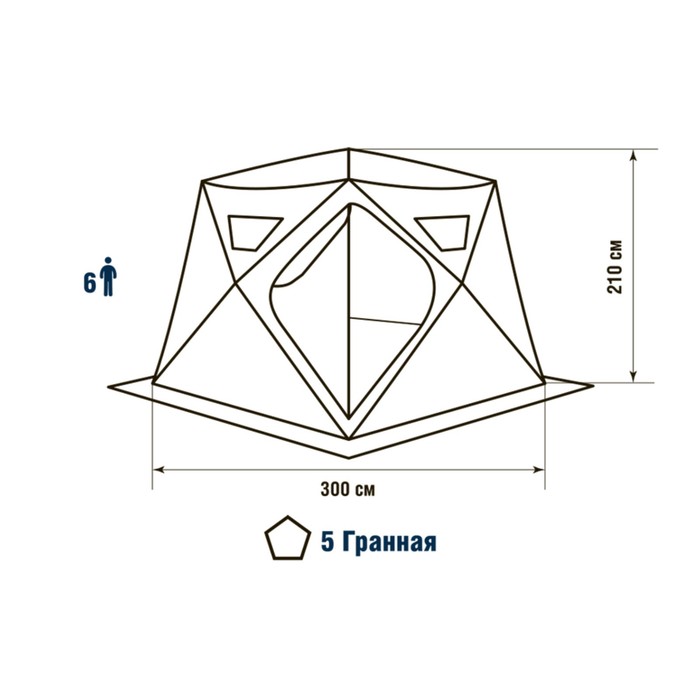 фото Палатка higashi winter camo chum, 6 человек, 01404
