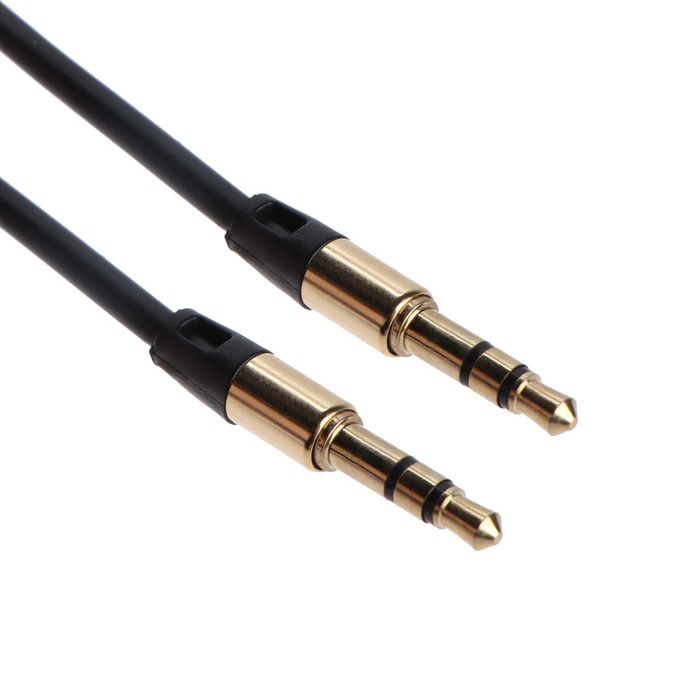 Кабель аудио AUX Cablexpert CCAB-01-35MM-1MB, Jack 3.5 мм(m)-Jack 3.5 мм(m), 1м, чёрный кабель аудио cablexpert ccab 02 35myhm 0 2mb