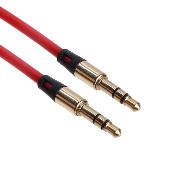 Кабель аудио AUX Cablexpert CCAB-01-35MM-1MB, Jack 3.5 мм(m)-Jack 3.5 мм(m), 1м, красный