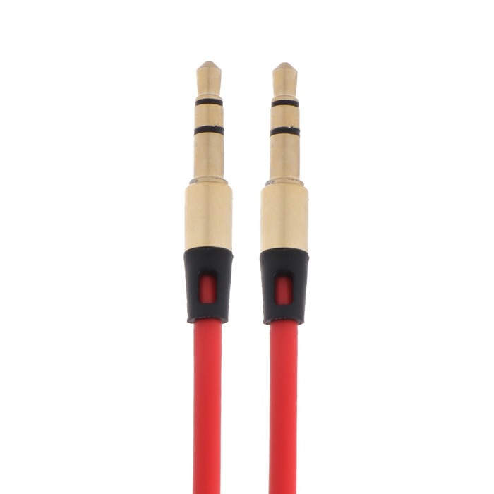 

Кабель аудио AUX Cablexpert CCAB-01-35MM-1MB, Jack 3.5 мм(m)-Jack 3.5 мм(m), 1м, красный