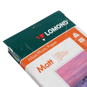 

Фотобумага для струйной печати А4, 100 листов LOMOND, матовая, двусторонняя, блок 170 г/м² (0102006)