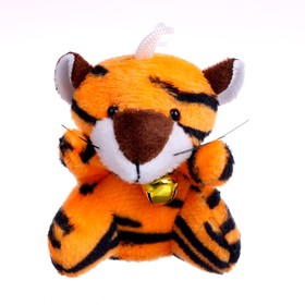 Мягкая игрушка «Тигр с колокольчиком», на подвесе, цвета МИКС Ош
