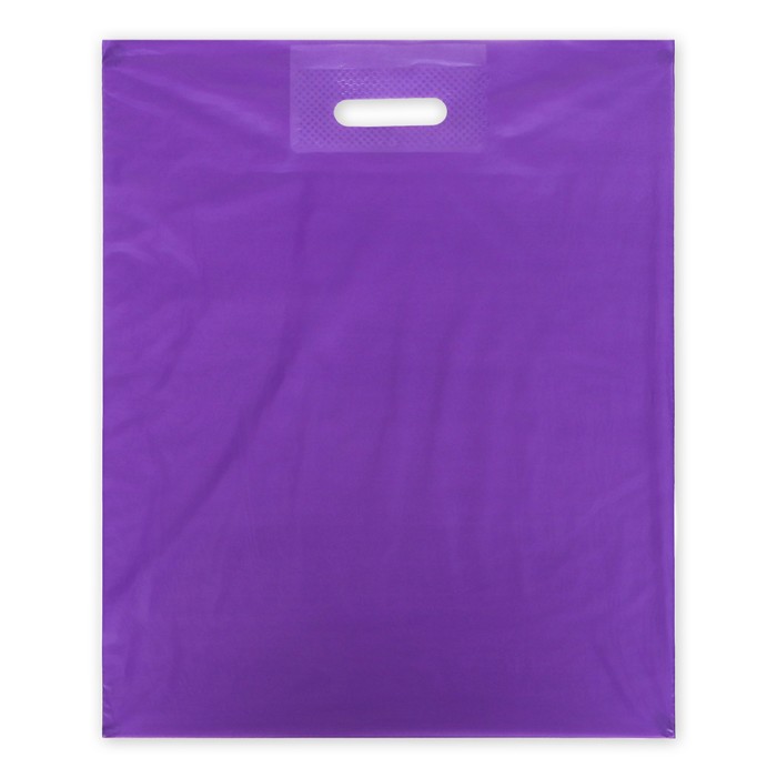 Пакет полиэтиленовый с вырубной ручкой, Фиолетовый 40-50 См, 30 мкм пакет маргарет полиэтиленовый с вырубной ручкой 50 мкм 30 х 40 см