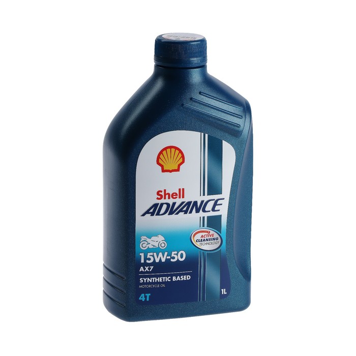фото Масло моторное shell advance 4t ax7 15w-50, 1 л 836255