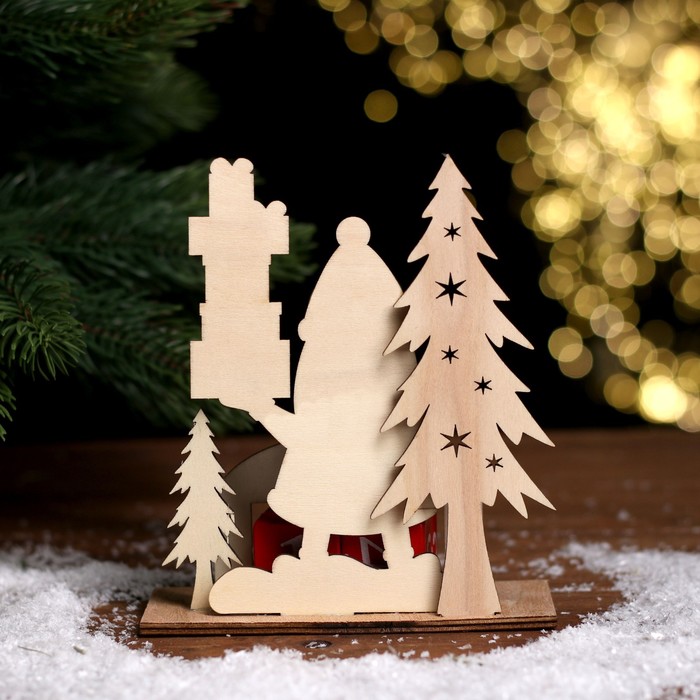 Вечный календарь "Дед Мороз с подарками" 14х5,5х15,5 см