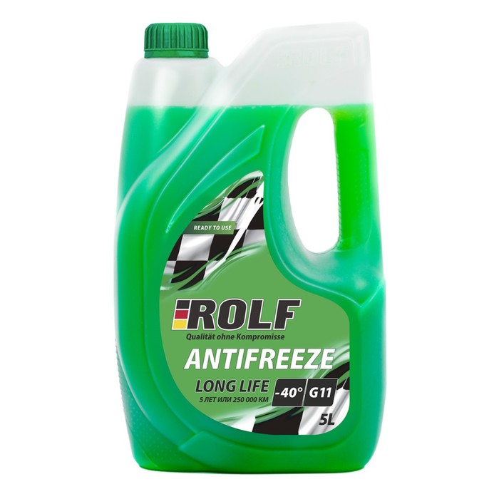 Антифриз Rolf G11 зеленый, -40, 5 кг антифриз промпэк дзержинский 40 зеленый 1 кг