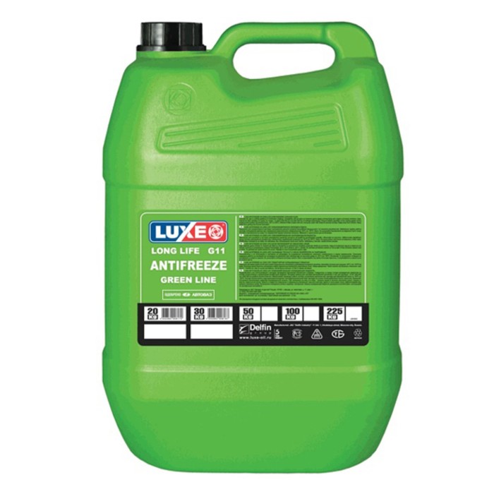 Антифриз Luxe G11, зеленый, 20 кг антифриз гостовский зеленый 20 кг