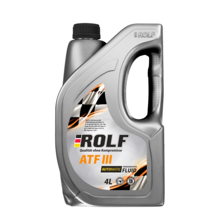 rolf масло трансмиссионное rolf atf multivehicle 1л Масло трансмиссионное Rolf ATF III D Dexron, пластик, 4 л