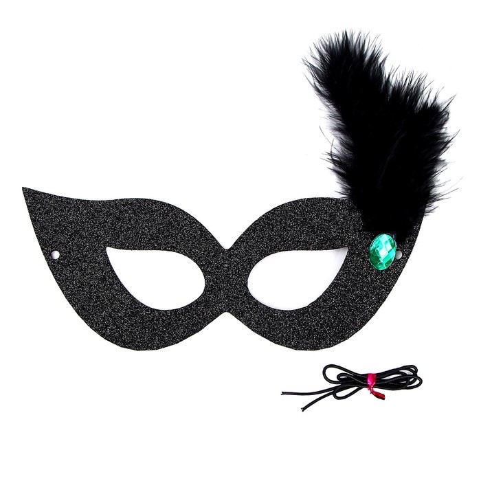 Карнавальная маска «Незнакомка» с пером МИКС карнавальная маска незнакомка с пером микс