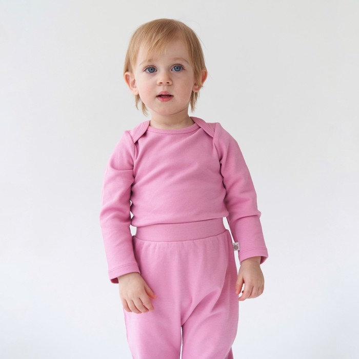 Боди для девочки, цвет пепельно-розовый, рост 74 см