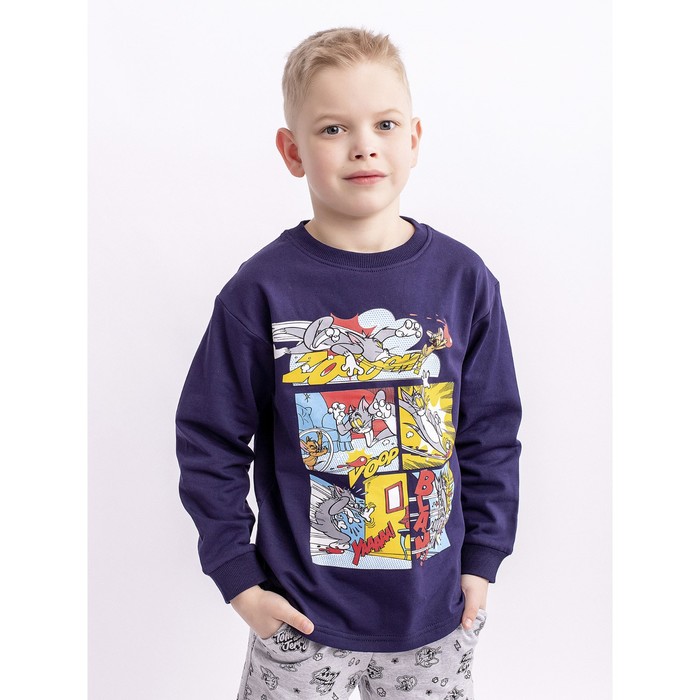 фото Комплект (пуловер, брюки) для мальчика, рост 116 см batik