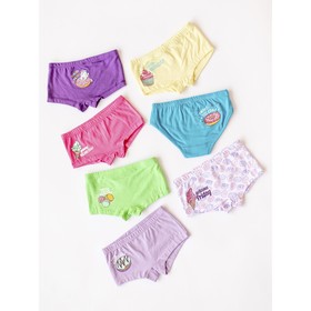 

Комплект трусов для девочки, рост 128 см 7 шт