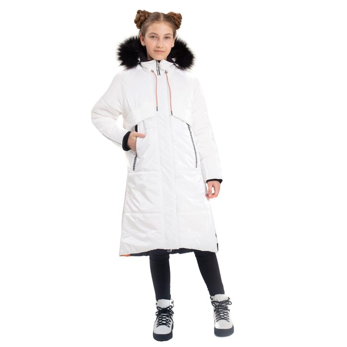Пальто для девочки, рост 158 см пальто для девочки паула рост 158 см цвет чёрно серый