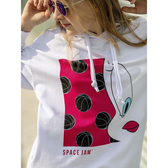 фото Худи для девочки, рост 98 см, цвет белый batik