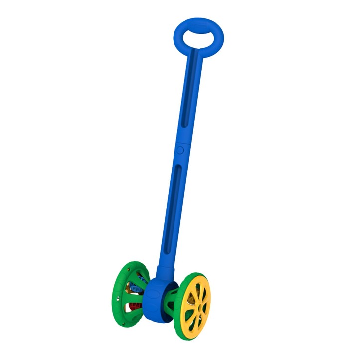 Каталка «Весёлые колёсики», с шариками, цвет сине-зелёный нордпласт каталка весёлые колёсики с шариками фиолетово розовая