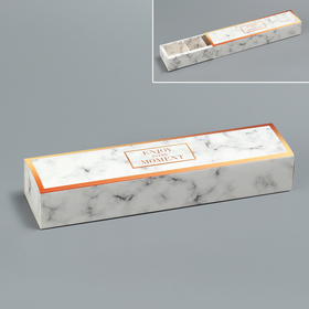 Коробка для макарун  «Мрамор», 5 × 21 × 3.3 см
