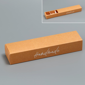 Коробка для макарун  «Крафт», 5 × 21 × 3.3 см