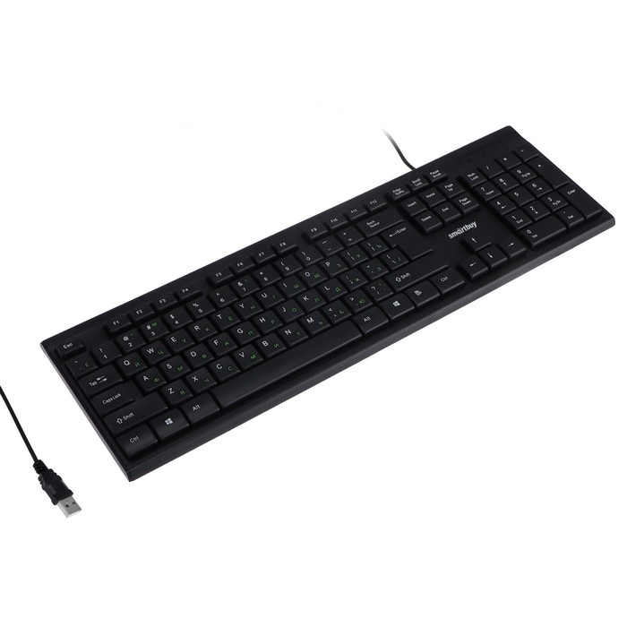 Клавиатура Smartbuy ONE 114, проводная, мембранная, USB, черная