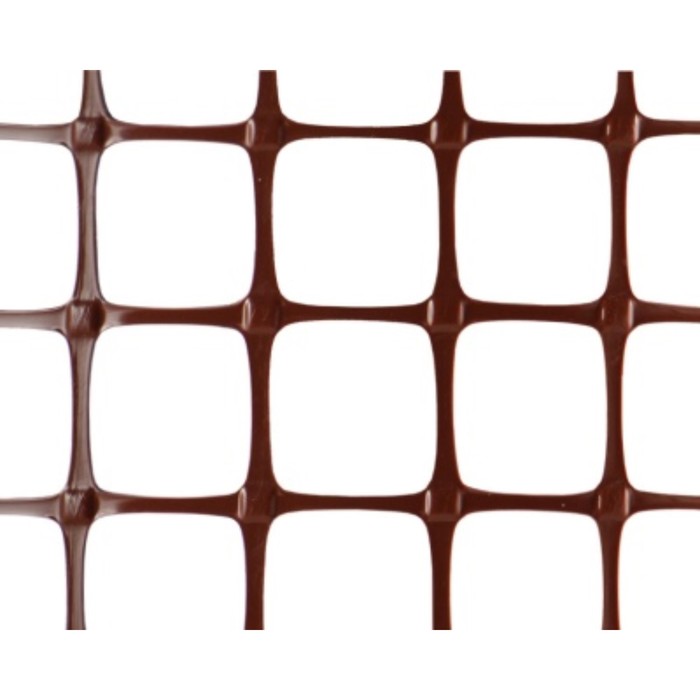 Сетка для подзаборного пространства, 0.5 × 20 м, ячейка 20 × 20 мм, цвет коричневый