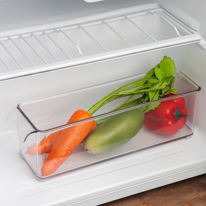 фото Органайзер для холодильника 32,9х9,6х10,2см mannaz, цвет прозрачный berossi