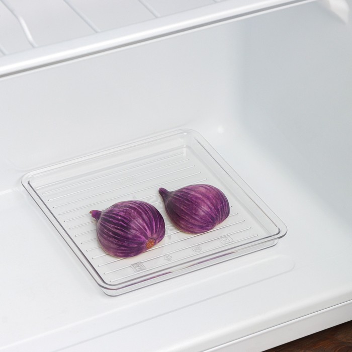 Органайзер для холодильника Berkana, 15,2×15,2×1,5 см, цвет прозрачный