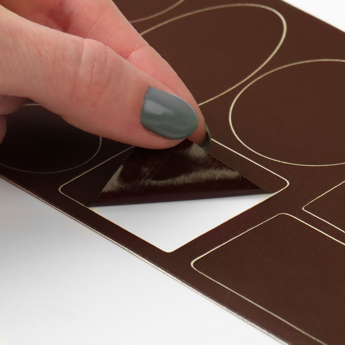 Заплатки клеевые «Ассорти», лист 10 × 18 см, цвет коричневый