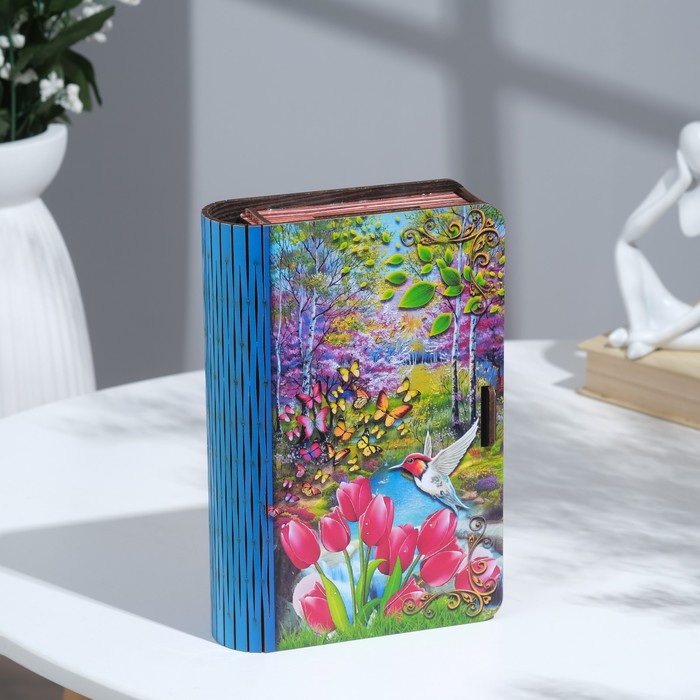 Книга-шкатулка "Весна",19,5х13х4,5 см