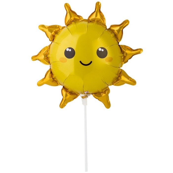шар фольгированный 17 аврора спящая красавица с клапаном мини фигура Шар фольгированный 12 «Солнце», мини-фигура