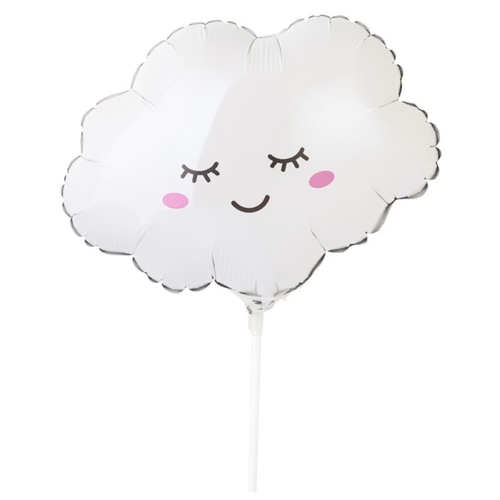 Шар фольгированный 14 «Облако», мини-фигура шар фольгированный 28 облако фигура