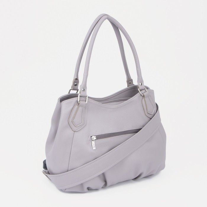 

Сумка-тоут "Золотой дождь" на молнии, цвет серый