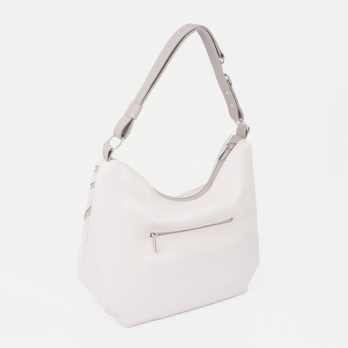 

Сумка-мешок на молнии, цвет бежевый