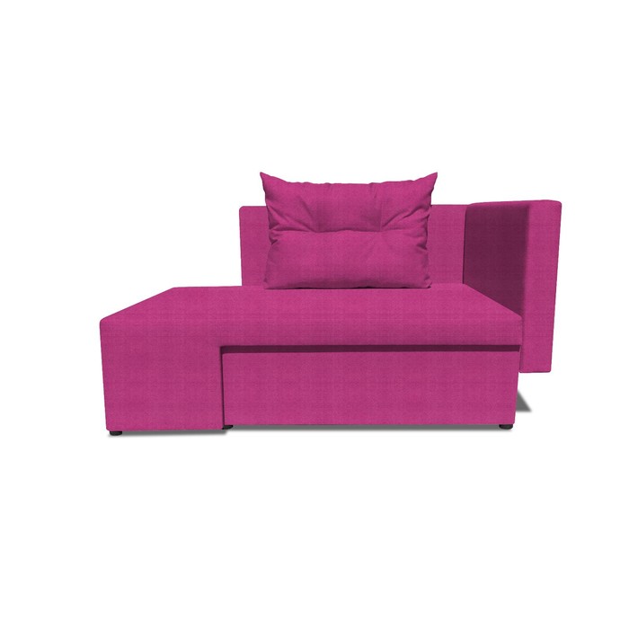 Детский диван «Лежебока», еврокнижка, велюр, цвет shaggy fuchsia