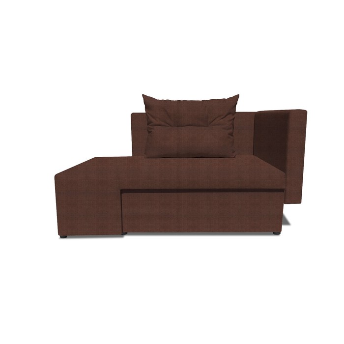 Детский диван «Лежебока», еврокнижка, велюр, цвет shaggy chocolate