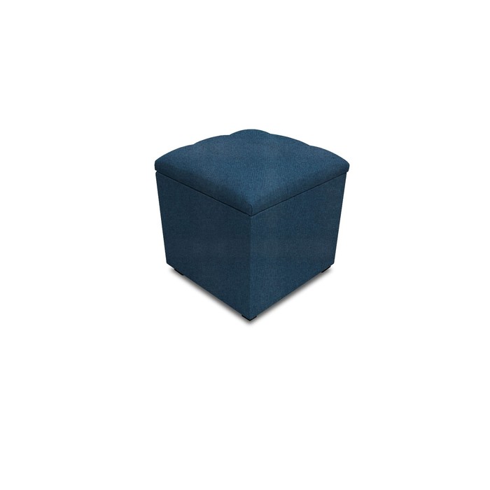 

Пуф с крышкой и утяжкой, 400 × 400 × 420 мм, рогожка savana plus, цвет denim