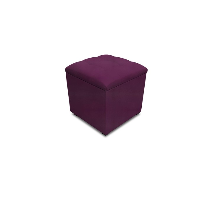 

Пуф с крышкой и утяжкой, 400 × 400 × 420 мм, экокожа, цвет marvel berry