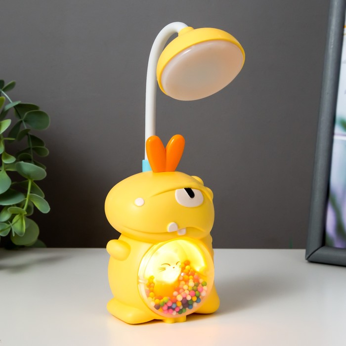 

Настольная лампа "Динозаврик" LED 3Вт USB желтый 7х10х17 см