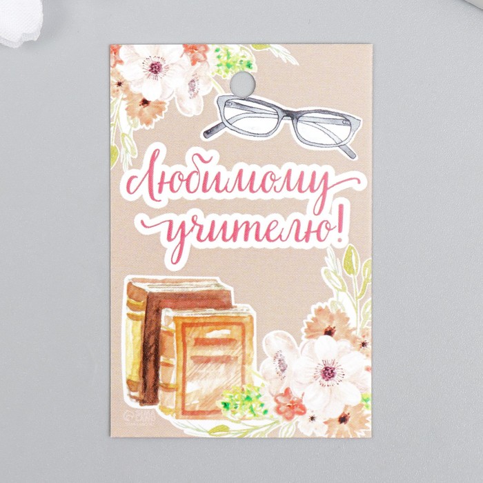 

Бирка "Учителю" 4х6 см