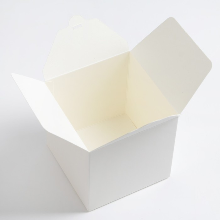 Коробка складная белая, 10 х 10 х 10 см, набор 5 шт.
