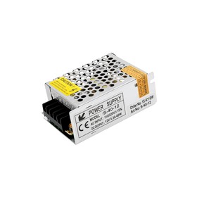 

Блок питания SWG, 12В, 40Вт, IP20, 3.3А, металл, 85x57x33 мм