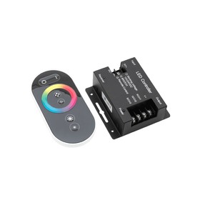 

Контроллер SWG, 12/24В, для RGB ленты, пульт ДУ, 83x79x33 мм, IP20, металл