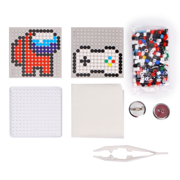 Термомозаика «Игровой мир» с пинцетом, значком 7574253