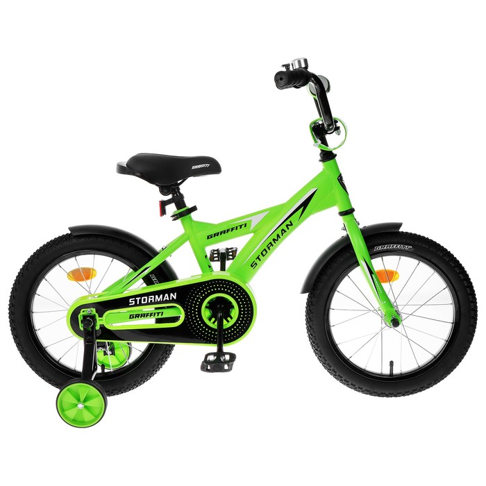 фото Велосипед 14" graffiti storman, цвет зеленый